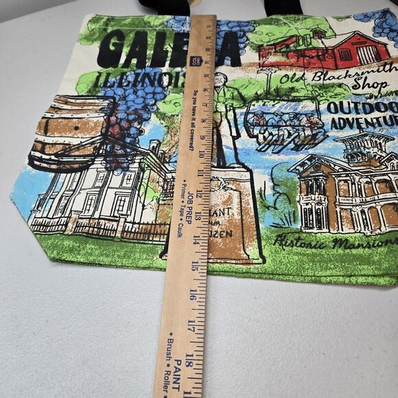 Art Studio Company Canvas Shopper Tote Galena Illinois Canvas Bag Reusable NEW - Picture 7 of 10